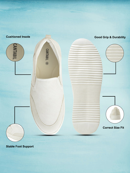 Casual Shoes for Men | Lightweight & Comfortable with Cushioned Insole Flynet Upper EVA Sole Slip On Closure