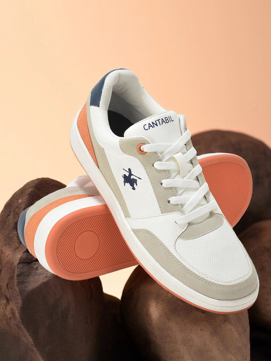 Casual Shoes for Men | Lightweight & Comfortable with Cushioned Insole PU Upper TPR Sole Lace Up Closure