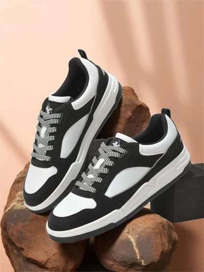 Sneaker for Men | Lightweight & Comfortable with Cushioned Insole PU Upper TPR Sole Lace-Up Closure
