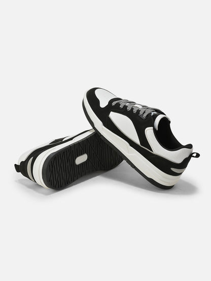Sneaker for Men | Lightweight & Comfortable with Cushioned Insole PU Upper TPR Sole Lace-Up Closure