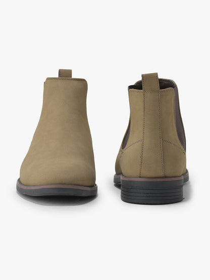 Casual Boot for Men | Lightweight & Comfortable with Cushioned Insole PU Upper TPR Sole Slip On Closure