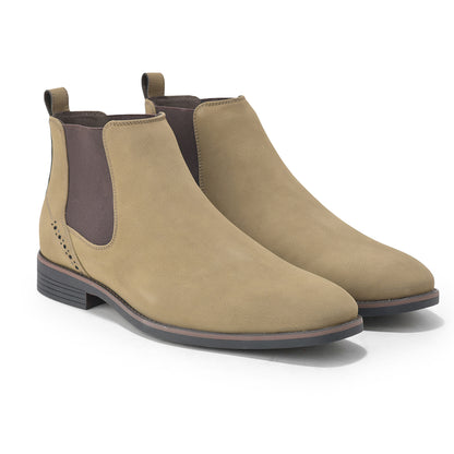 Casual Boot for Men | Lightweight & Comfortable with Cushioned Insole PU Upper TPR Sole Slip On Closure