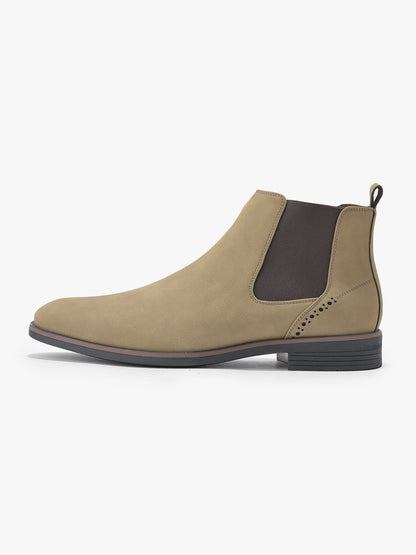 Casual Boot for Men | Lightweight & Comfortable with Cushioned Insole PU Upper TPR Sole Slip On Closure