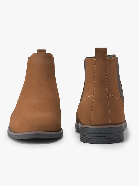 Casual Boot for Men | Lightweight & Comfortable with Cushioned Insole PU Upper TPR Sole Slip On Closure