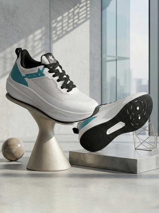 Men's White Solid Casual Shoes