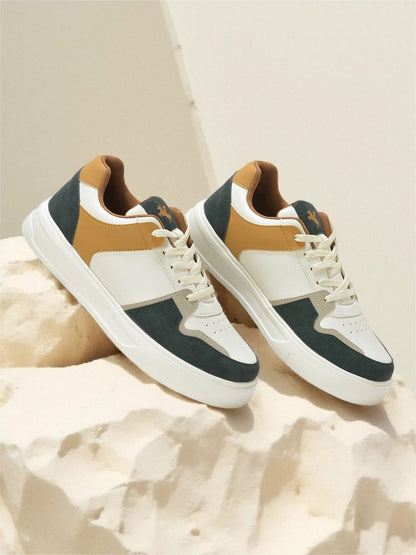 Sneaker for Men | Lightweight & Comfortable with Cushioned Insole PU Upper EVA Sole Lace-Up Closure
