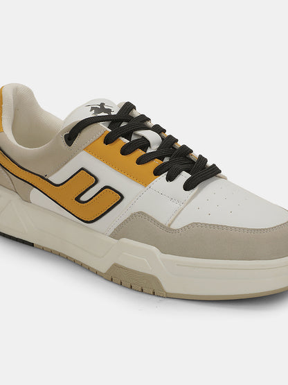 Sneaker Shoes for Men | Lightweight & Comfortable with Cushioned Insole PU (Polyurethane) Upper TPR Sole Lace-Up Closure