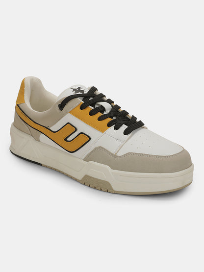 Sneaker Shoes for Men | Lightweight & Comfortable with Cushioned Insole PU (Polyurethane) Upper TPR Sole Lace-Up Closure