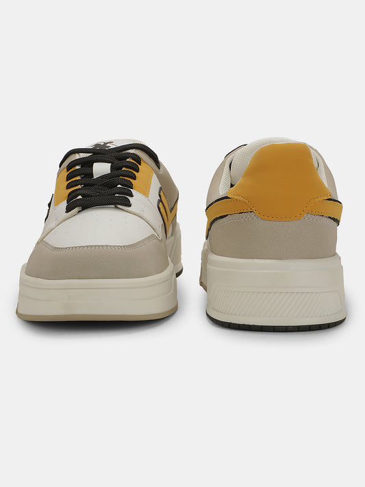 Sneaker Shoes for Men | Lightweight & Comfortable with Cushioned Insole PU (Polyurethane) Upper TPR Sole Lace-Up Closure
