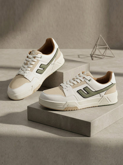 Sneaker Shoes for Men | Lightweight & Comfortable with Cushioned Insole PU (Polyurethane) Upper TPR Sole Lace-Up Closure