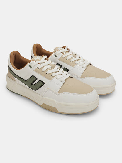 Sneaker Shoes for Men | Lightweight & Comfortable with Cushioned Insole PU (Polyurethane) Upper TPR Sole Lace-Up Closure