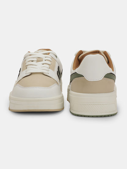 Sneaker Shoes for Men | Lightweight & Comfortable with Cushioned Insole PU (Polyurethane) Upper TPR Sole Lace-Up Closure