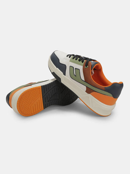 Sneaker Shoes for Men | Lightweight & Comfortable with Cushioned Insole PU (Polyurethane) Upper TPR Sole Lace-Up Closure