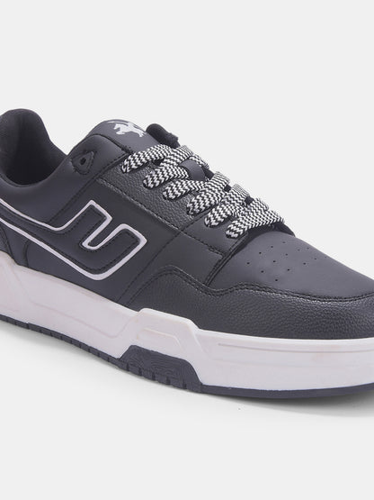 Sneakers for Men l Lightweight & Comfortable with Cushioned Insole PU Upper TPR Sole Lace-Up Closure