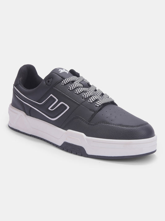 Sneakers for Men l Lightweight & Comfortable with Cushioned Insole PU Upper TPR Sole Lace-Up Closure