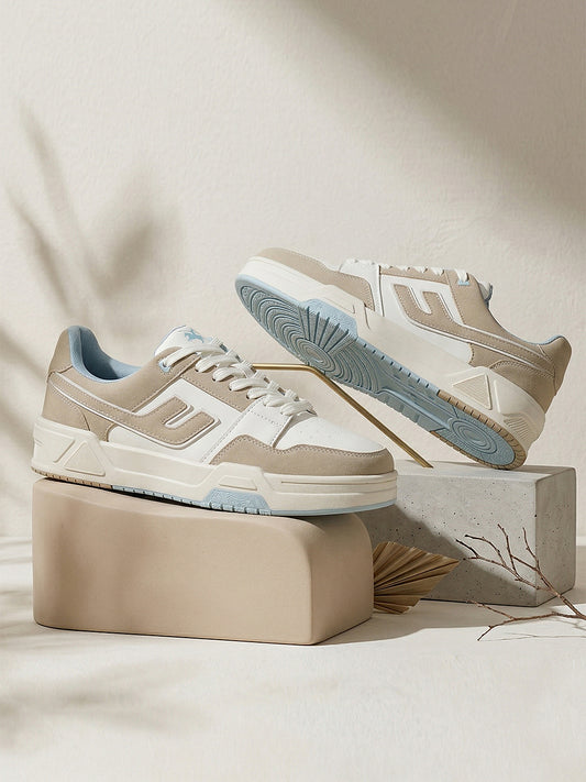Sneaker Shoes for Men | Lightweight & Comfortable with Cushioned Insole PU (Polyurethane) Upper TPR Sole Lace-Up Closure