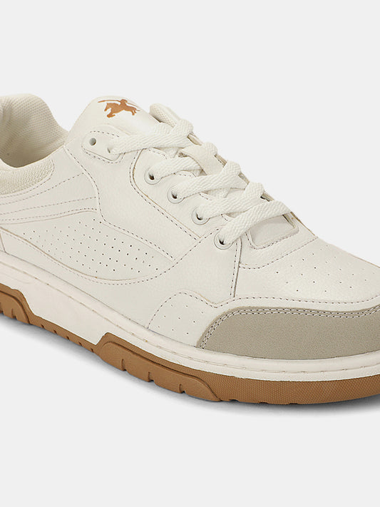 Sneaker Shoes for Men | Lightweight & Comfortable with Cushioned Insole PU (Polyurethane) Upper TPR Sole Lace-Up Closure