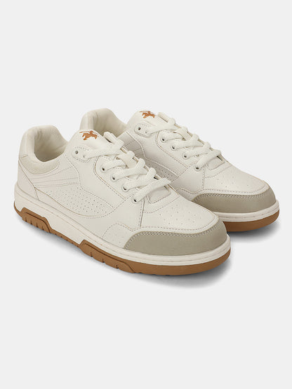 Sneaker Shoes for Men | Lightweight & Comfortable with Cushioned Insole PU (Polyurethane) Upper TPR Sole Lace-Up Closure