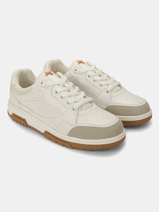 Sneaker Shoes for Men | Lightweight & Comfortable with Cushioned Insole PU (Polyurethane) Upper TPR Sole Lace-Up Closure