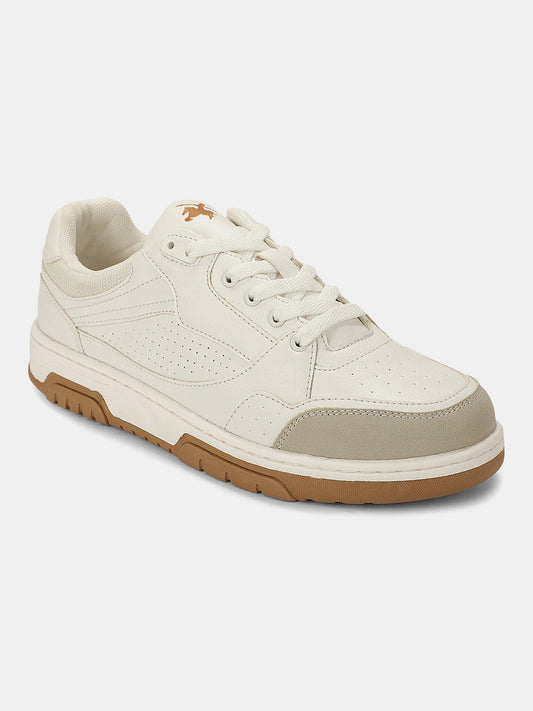 Sneaker Shoes for Men | Lightweight & Comfortable with Cushioned Insole PU (Polyurethane) Upper TPR Sole Lace-Up Closure