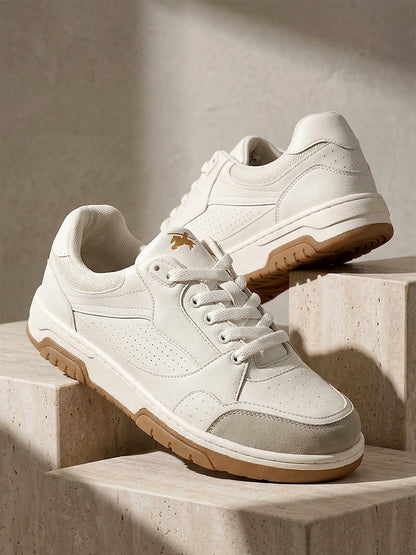 Sneaker Shoes for Men | Lightweight & Comfortable with Cushioned Insole PU (Polyurethane) Upper TPR Sole Lace-Up Closure