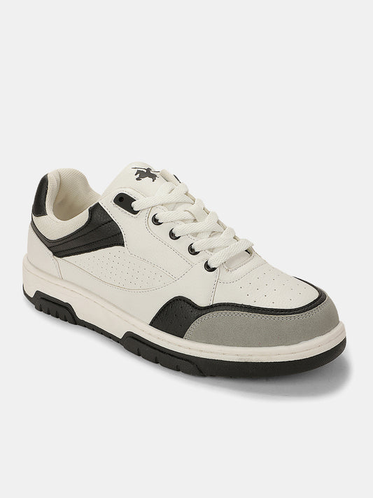 Sneaker Shoes for Men | Lightweight & Comfortable with Cushioned Insole PU (Polyurethane) Upper TPR Sole Lace-Up Closure