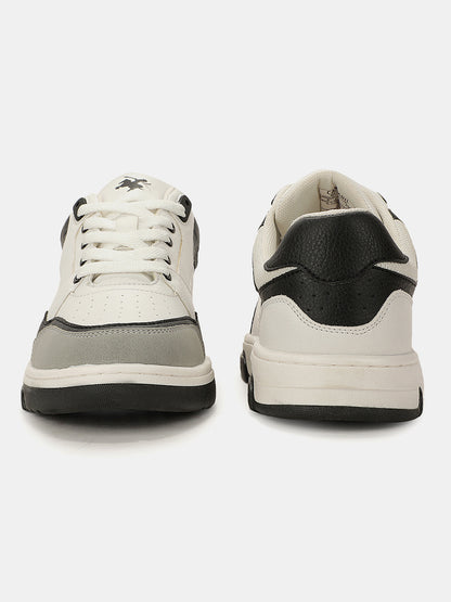 Sneaker Shoes for Men | Lightweight & Comfortable with Cushioned Insole PU (Polyurethane) Upper TPR Sole Lace-Up Closure