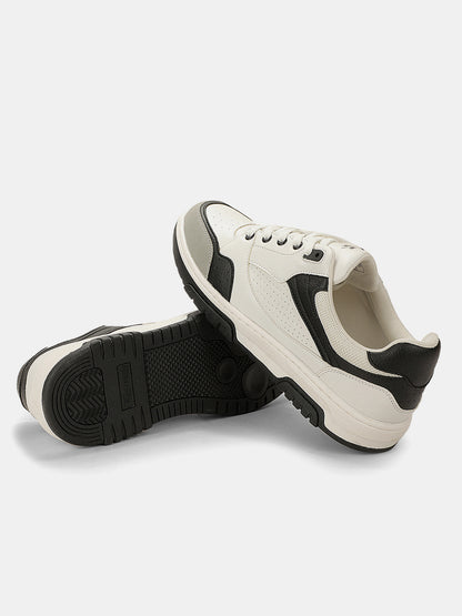 Sneaker Shoes for Men | Lightweight & Comfortable with Cushioned Insole PU (Polyurethane) Upper TPR Sole Lace-Up Closure