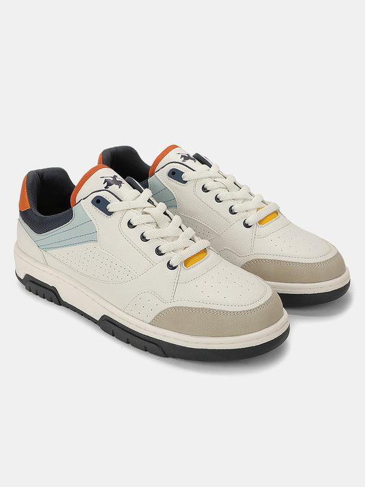 Sneaker Shoes for Men | Lightweight & Comfortable with Cushioned Insole PU (Polyurethane) Upper TPR Sole Lace-Up Closure