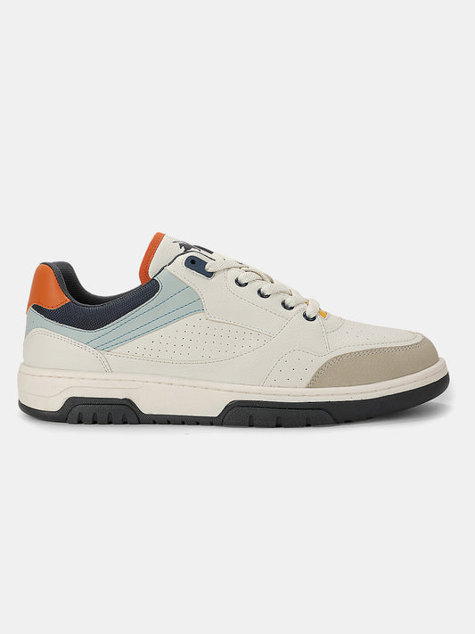 Sneaker Shoes for Men | Lightweight & Comfortable with Cushioned Insole PU (Polyurethane) Upper TPR Sole Lace-Up Closure