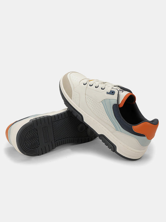 Sneaker Shoes for Men | Lightweight & Comfortable with Cushioned Insole PU (Polyurethane) Upper TPR Sole Lace-Up Closure