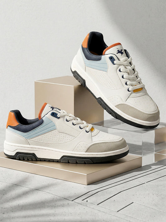 Sneaker Shoes for Men | Lightweight & Comfortable with Cushioned Insole PU (Polyurethane) Upper TPR Sole Lace-Up Closure