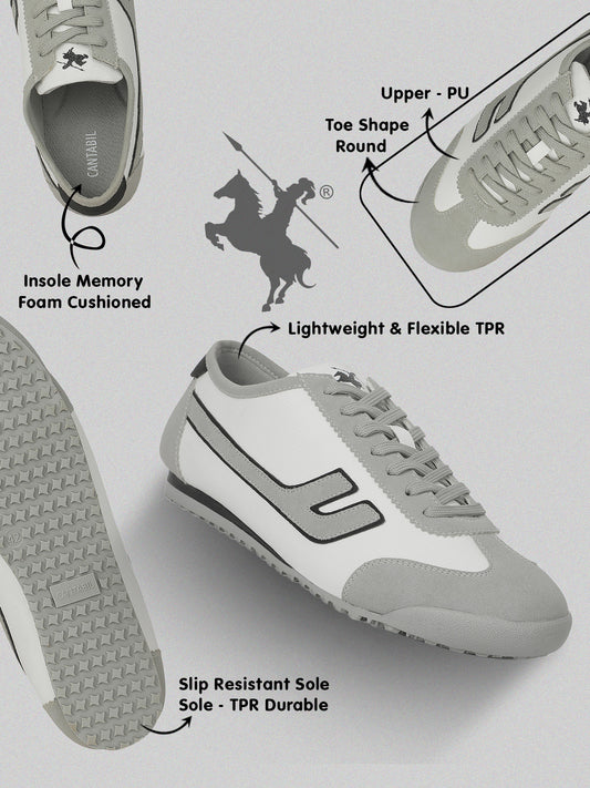 Casual Sneakers for Men | Lightweight & Comfortable with Memory Form Insole Lace-Up Closure