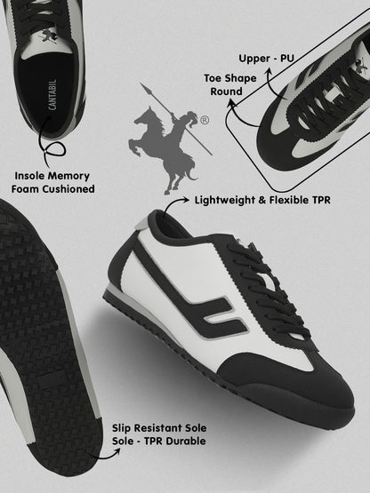 Casual Sneakers for Men | Lightweight & Comfortable with Memory Form Insole Lace-Up Closure