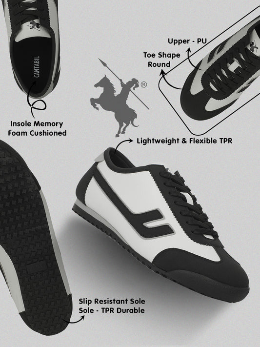 Casual Sneakers for Men | Lightweight & Comfortable with Memory Form Insole Lace-Up Closure