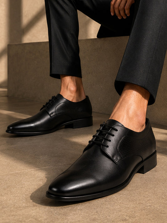 Men’s Black Solid Formal Shoes