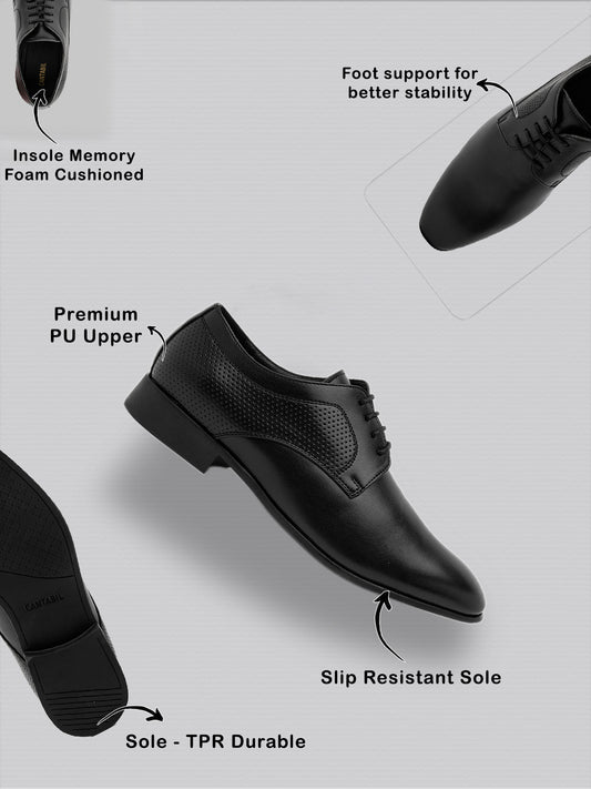 Men’s Black Solid Formal Shoes