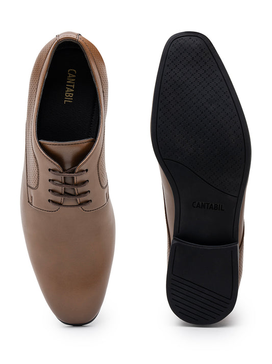 Men’s Tan Solid Formal Shoes