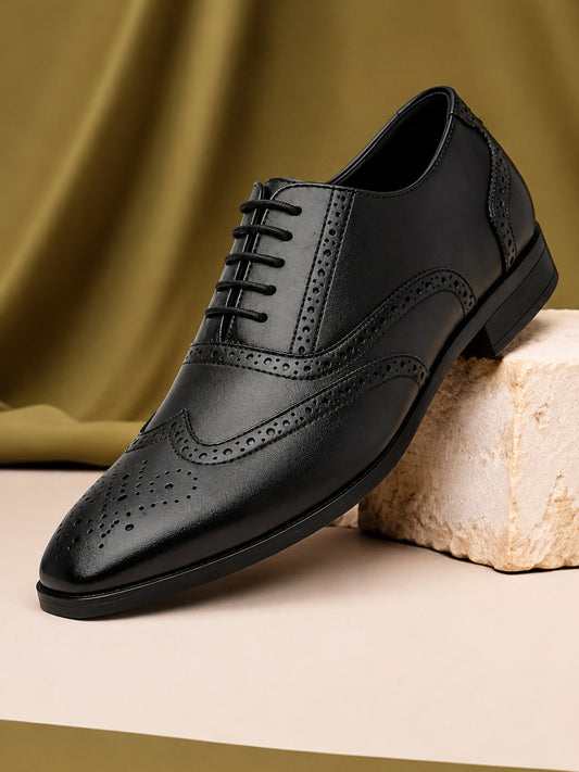 Men’s Black Solid Formal Shoes