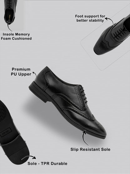 Men’s Black Solid Formal Shoes