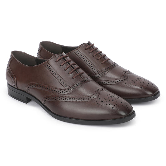 Men’s Brown Solid Formal Shoes