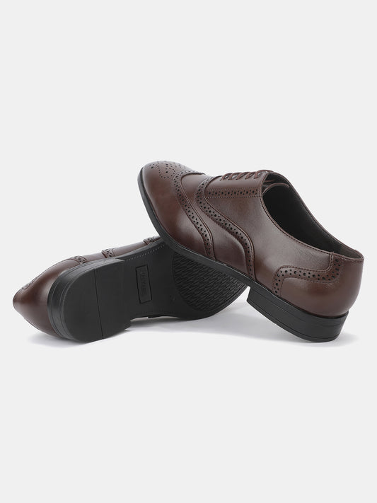 Men’s Brown Solid Formal Shoes