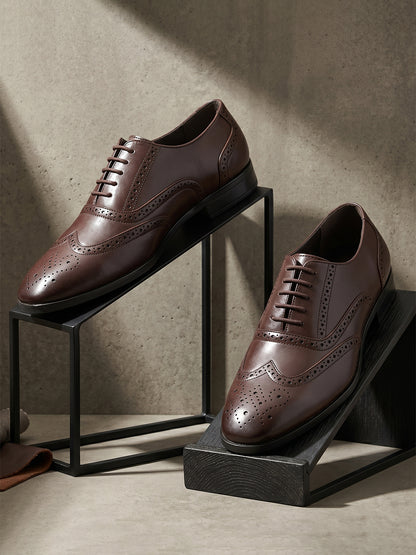Men’s Brown Solid Formal Shoes