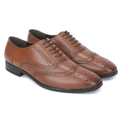 Men’s tan Solid Formal Shoes