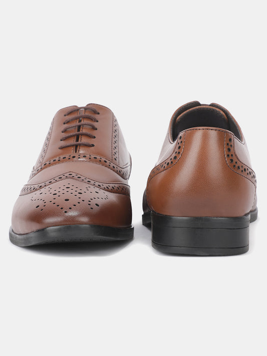 Men’s tan Solid Formal Shoes
