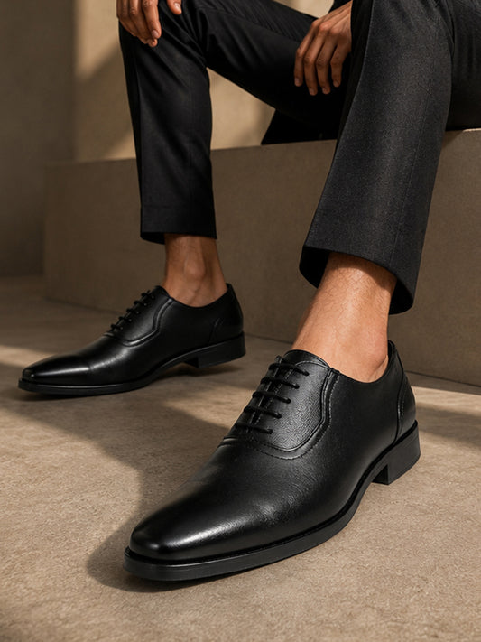Men’s Black Solid Formal Shoes