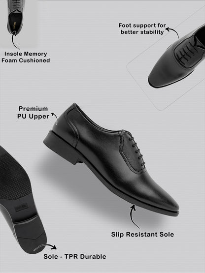 Men’s Black Solid Formal Shoes