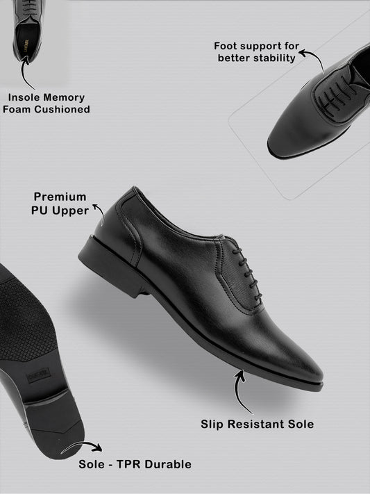 Men’s Black Solid Formal Shoes