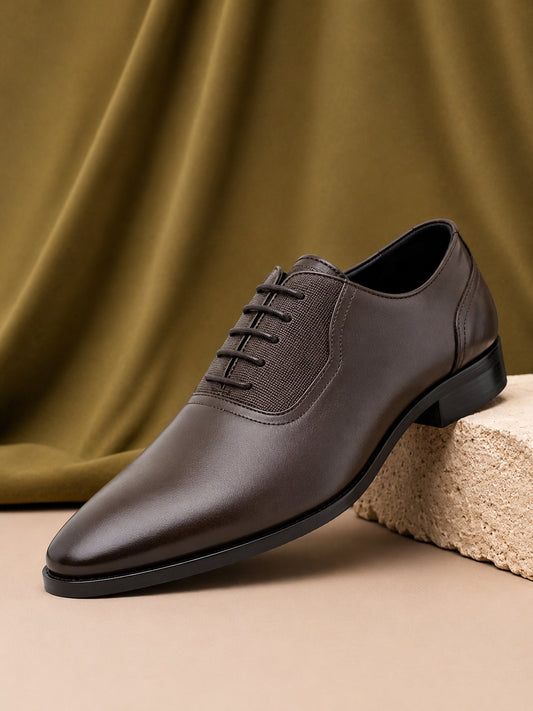 Men’s Brown Solid Formal Shoes