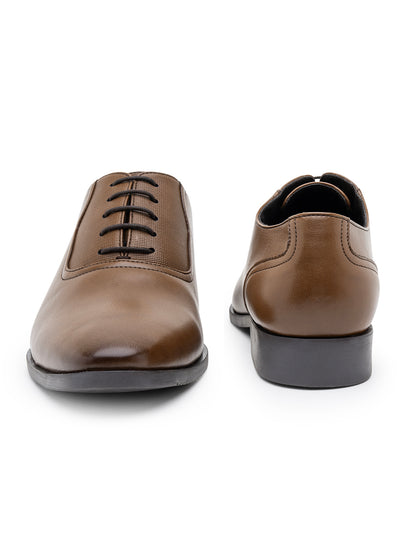 Men’s tan Solid Formal Shoes